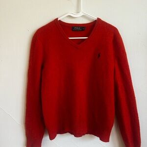 *Vintage* 100% Lamb’s Wool Ralph Lauren Men's V-Neck Sweater